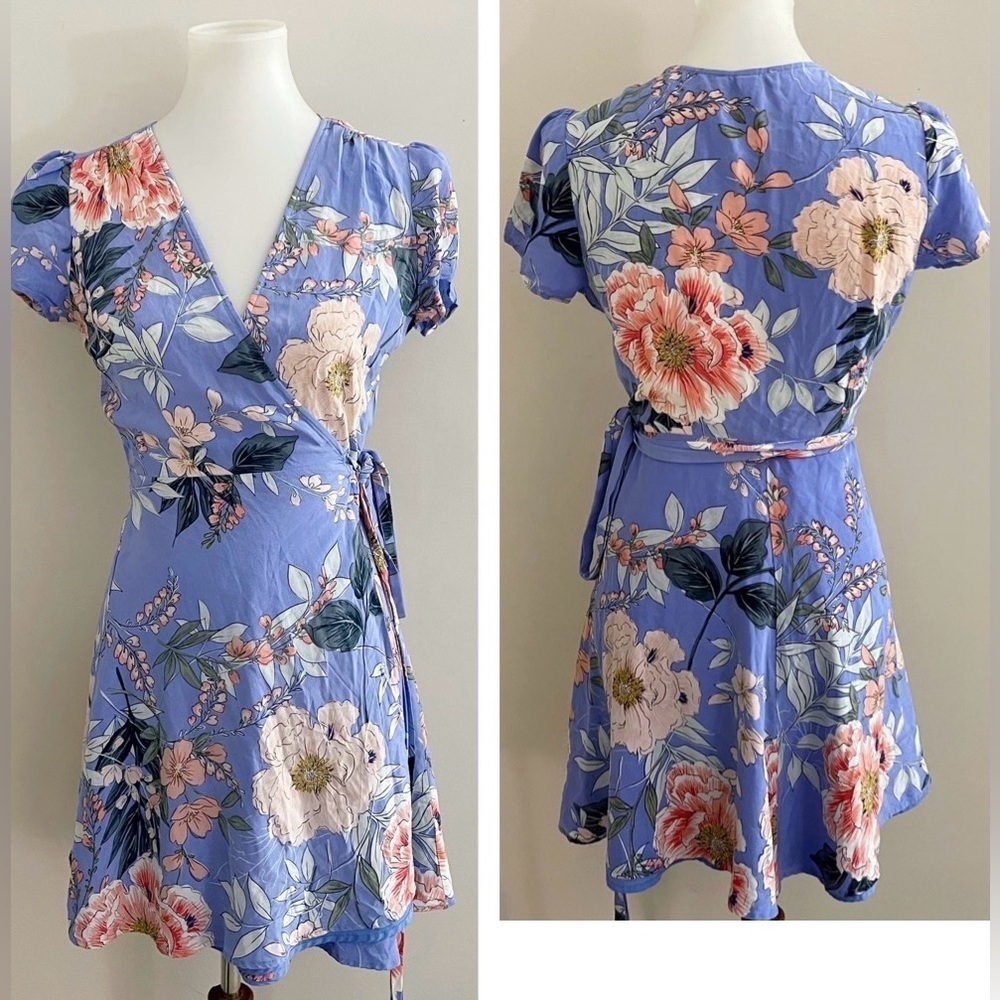 Yumi Kim silk wrap mini dress wedding fairy core boho chic girly spring